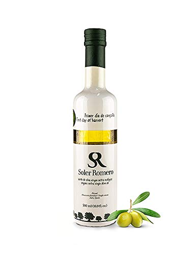 Bio Olivenöl kaltgepresst - Soler Romero 'Erste Ernte' - natives Olivenöl extra aus Spanien - intensiv-fruchtig -100% Picual Oliven, 500 ml