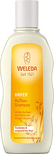 WELEDA Hafer Aufbau-Shampoo, Naturkosmetik Pflegedusche für strapaziertes und trockenes Haar, Haarshampoo glättet die Haare und mindert Haarbruch und Spliss (1 x 190 ml)