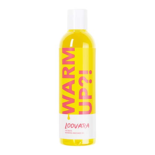 Loovara WarmUp! – erotisches Massageöl (250 ml) I wärmendes Liebes-Öl zur Erregung beim Vorspiel I mit süßem Duft zur Partnermassage I Vegan, natürliche Öle, dermatologisch getestet I Made in EU