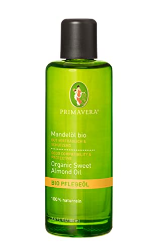 PRIMAVERA Pflegeöl Mandelöl bio 100 ml - Naturkosmetik, Pflanzenöl, Hautöl - pflegend, feuchtigkeitsspendend - vegan