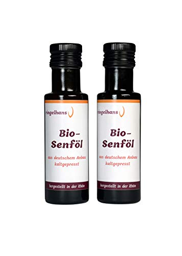 ringelhans Senföl - Bio - 2x100ml - aus deutschem Anbau - kaltgepresst - unfiltriert