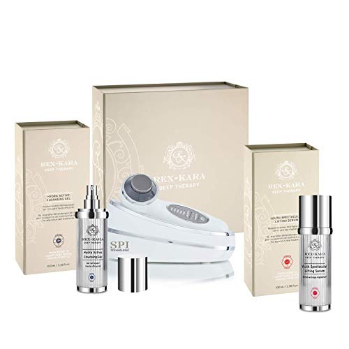 REX KARA Luxus Starter Set: SPI-Beauty System Handgerät und Zubehör für Zuhause