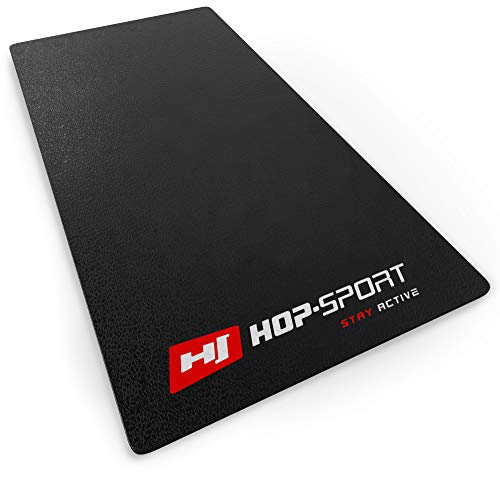 Hop-Sport Bodenschutzmatte aus PVC 0,6mm Dicke Unterleg und Schutzmatte für Fitness & Sportgeräte in DREI Größen zur Auswahl 120x60cm