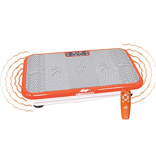 Mediashop VibroShaper – Fitness Vibrationsplatte unterstützt bei Muskelaufbau und Fettverbrennung – Vibrationstrainer für alle Muskelgruppen – inklusive Fitnessbänder