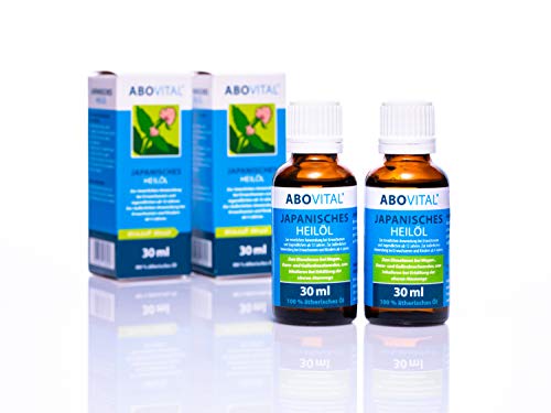 ABOVITAL Minzöl Japanisches Heilpflanzenöl zum Einreiben, Inhalieren, Einnehmen 60ml (2 x 30ml)