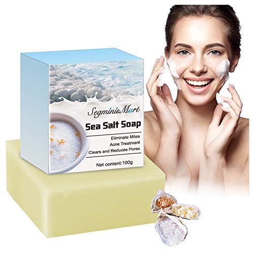 Akne Seife,Gesicht Seife,Sea Salt Seife,Natural Seife,Für Akne, Ekzem, Gesichtsreinigung Behandlung,Entschlackender Gesicht,Ideal für Tiefenreinigung