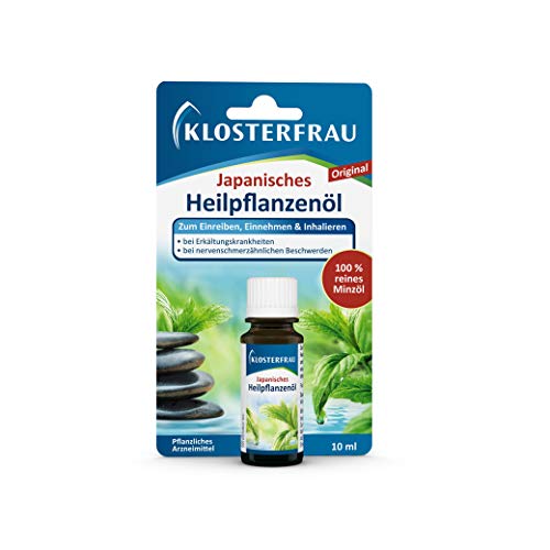 Klosterfrau Japanisches Heilpflanzenöl zum Einreiben, Einnehmen & Inhalieren Heilpflanzenöl | mit Minzöl | 10 ml