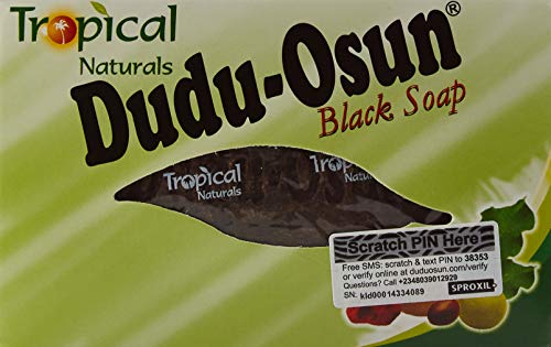 Dudu Osun Afrikanische Schwarze Seife, 150 g, natürlich und rein, 6 Stück