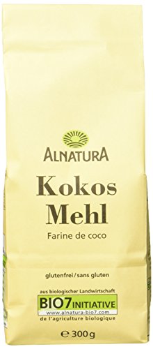 Alnatura Bio Kokosmehl, glutenfrei, 6er Pack (6 x 300 g)