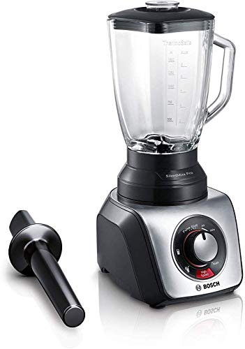 Bosch MMB66G5MDE SilentMixx Pro Standmixer, extrem leise, Glasblender, High-Speed Programm, 33,000 Motorumdrehungen/min, einfache Reinigung, schwarz