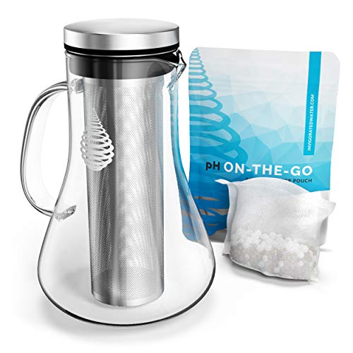PH REPLENISH Wasserfilter Glas mit Wasserfilterkanne