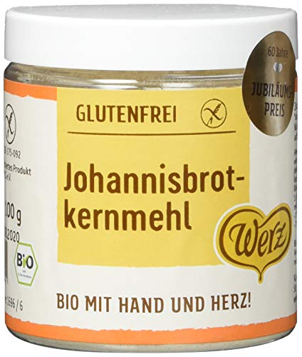 Werz Johannisbrotkernmehl glutenfrei, 1er Pack (1 x 100 g Dose) - Bio