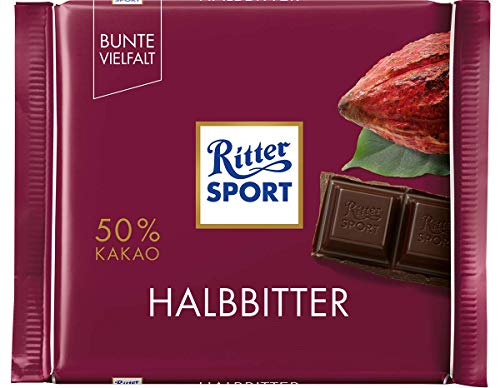 10x 100g Halbbitter Schokolade von Ritter Sport