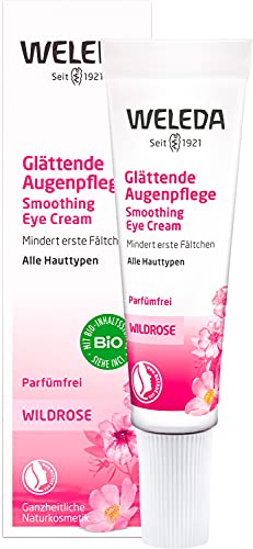 WELEDA Wildrose Glättende Augenpflege, Naturkosmetik Augencreme