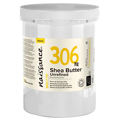 Naissance Sheabutter BIO (Nr. 306) 1kg (1000g) - 100% Rein, Unraffiniert, BIO zertifiziert - Intensive Pflege für Kosmetik, Haut, Haare, Fairtrade Shea Butter aus Ghana