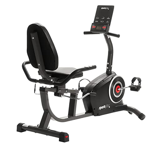 SportPlus Liegeergometer mit App-Steuerung, 24 computergesteuerte Widerstandsstufen,...