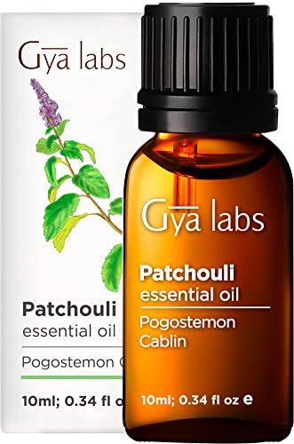 Gya Labs Patchouli Ätherisches Öl für Entspannung und Schlaf - Reine Patchouli Öl für Hautpflege - 100 Naturreine Patchouliöl für Diffuser Aromatherapie, Aromaöl und Duftöl - 10ml