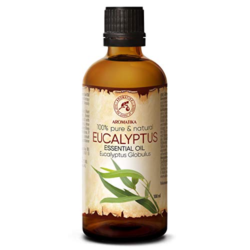 Eukalyptusöl Ätherisch 100ml - Reines Natürliche Eukalyptus Öl - Eucalyptus Globulus - Besten für Sauna - Inhalieren - Aroma Diffuser - Duftlampe - Essenzielles Eukalyptusöl