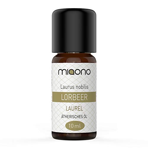 Lorbeeröl - 100% naturreines, ätherisches Öl (10ml) von miaono (Glasflasche)