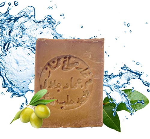 Carenesse Aleppo Seife 60% Olivenöl 40% Lorbeeröl ca. 200 Gramm, original Olivenölseife Haarseife Naturprodukt vegan handgemacht - Duschseife Naturseife