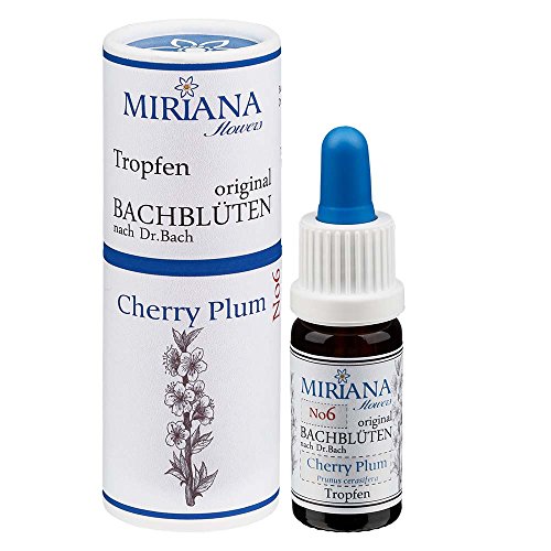 Bachblüten Nr. 6 Cherry Plum - 10ml Essenz - MirianaFlowers - Miriana Flowers - Bach-Blüten - Flora Cura - Blütenessenzen - Bachblüte - Bach-Blüte - Blüten-Essenzen - Essenzen - FloraCura