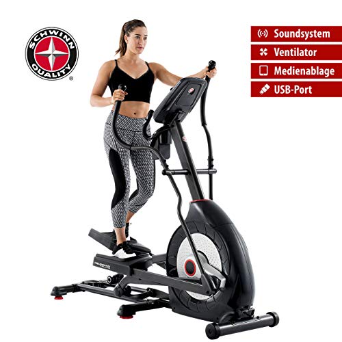 Schwinn Crosstrainer 430i Ellipsentrainer, mechanische Steigungsverstellung (Berglauf), Ventilator,...