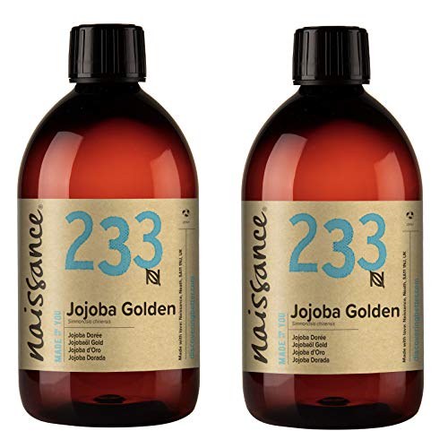 Naissance Jojobaöl Gold (Nr. 233) 1 Liter (2 x 500ml) 100% reines, kaltgepresstes Öl