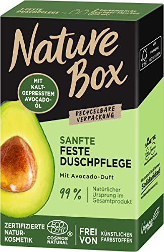 Nature Box Sanfte Feste Duschpflege mit Avocado-Duft, 100 ml
