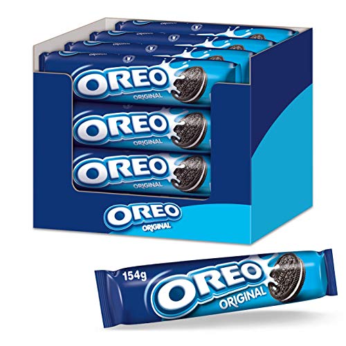 OREO Original 16 x 154g, Knuspriger Kakao Doppelkeks gefüllt mit Crème-Füllung