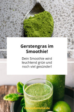 Gerstengras im Smoothie